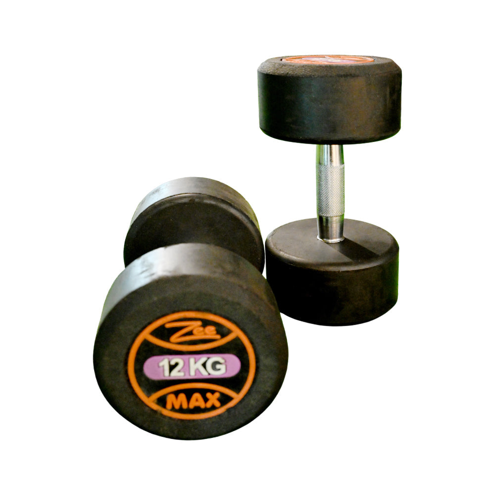 COATED DUMBELLS 12 KG PAIR