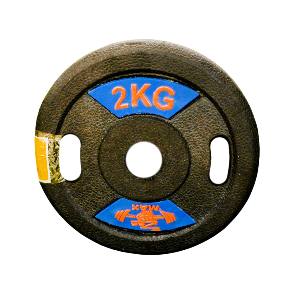 RUB WEIGHT PLATE 2 KG 1PC