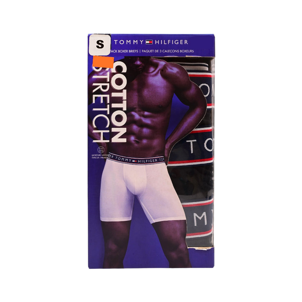 TH MEN BOXER BRIEF P-3 09T4144001 BLK S (IR)