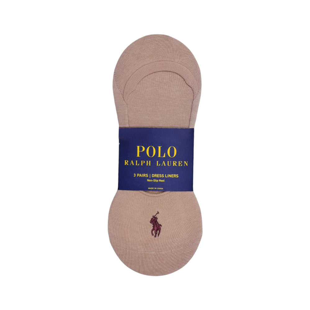 POLO MEN NO SHOW LINERS 8316PK BEIGE (IR)