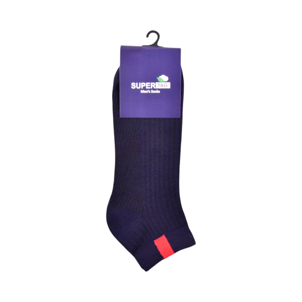 SUPER TAG SOCKS ANKLE BLUE/N PLAIN 1PC HZ