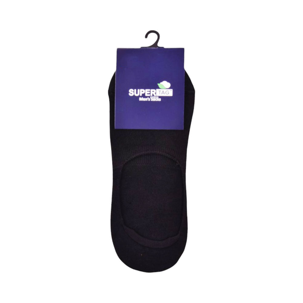 SUPER TAG SOCKS NOSHOW BLK PLAIN 1PC HZ