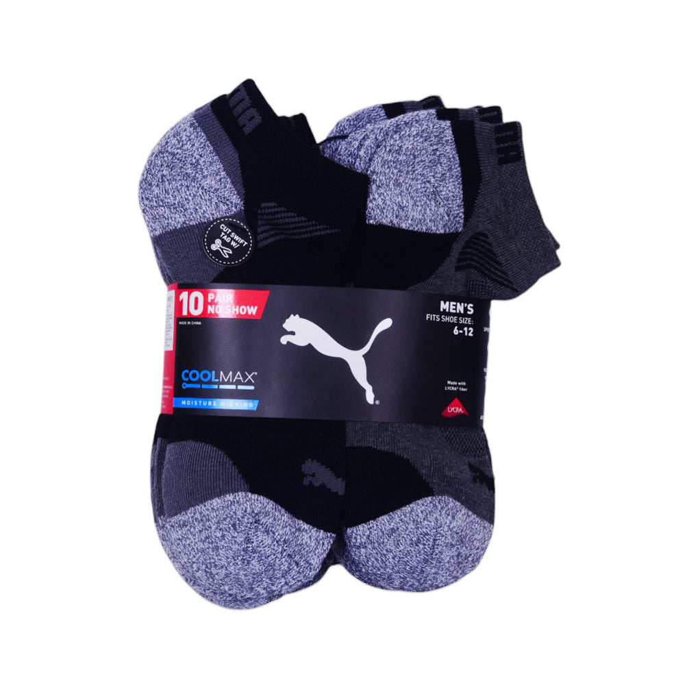 PUMA MEN ANKLE SOCKS P-10 1489812 GRY/BLK (IR)