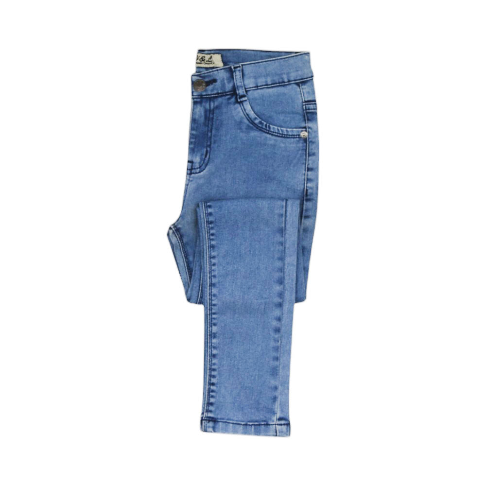 GIRLS DENIM JEANS MS-23 7-8 YEAR POWDER CO (426510)