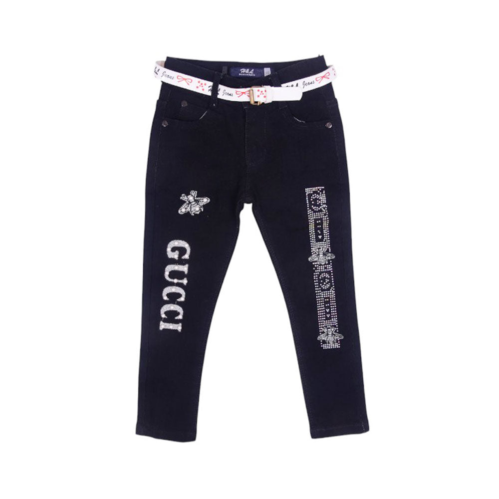GIRLS DENIM JEANS MS-23 3-4 YEAR GUCCI (463900)