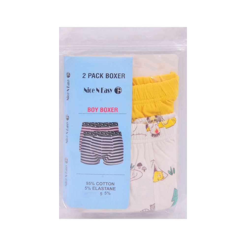 BOYS BOXER 2PC PACK NICE & EASY MZS-23 7-8 YEAR HC-032