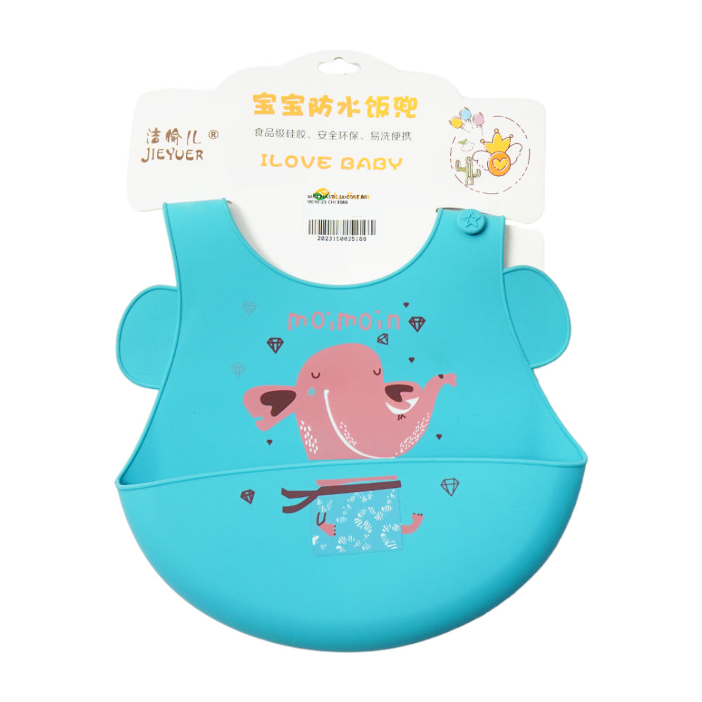 BABY PLASTIC SILICONE BIB MDW-23 CHI 8066