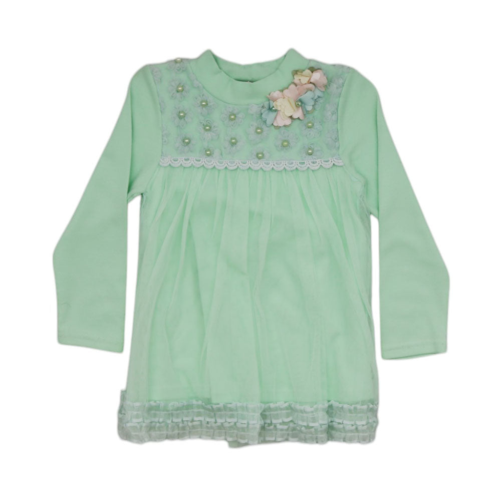 GIRLS L/S FANCY BLOUSE MDW-23 5-6 YEAR CHI 5145