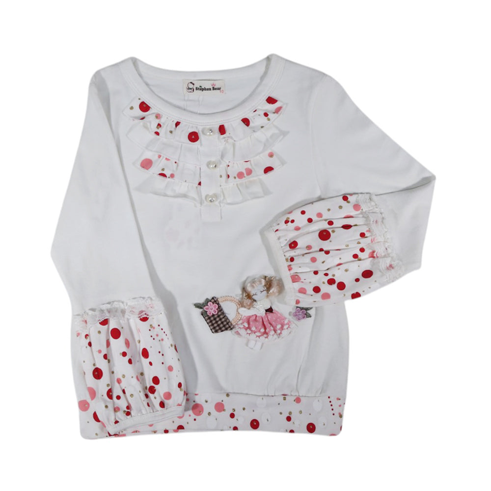 GIRLS L/S BLOUSE MDW-23 5-6 YEAR CHI 8601