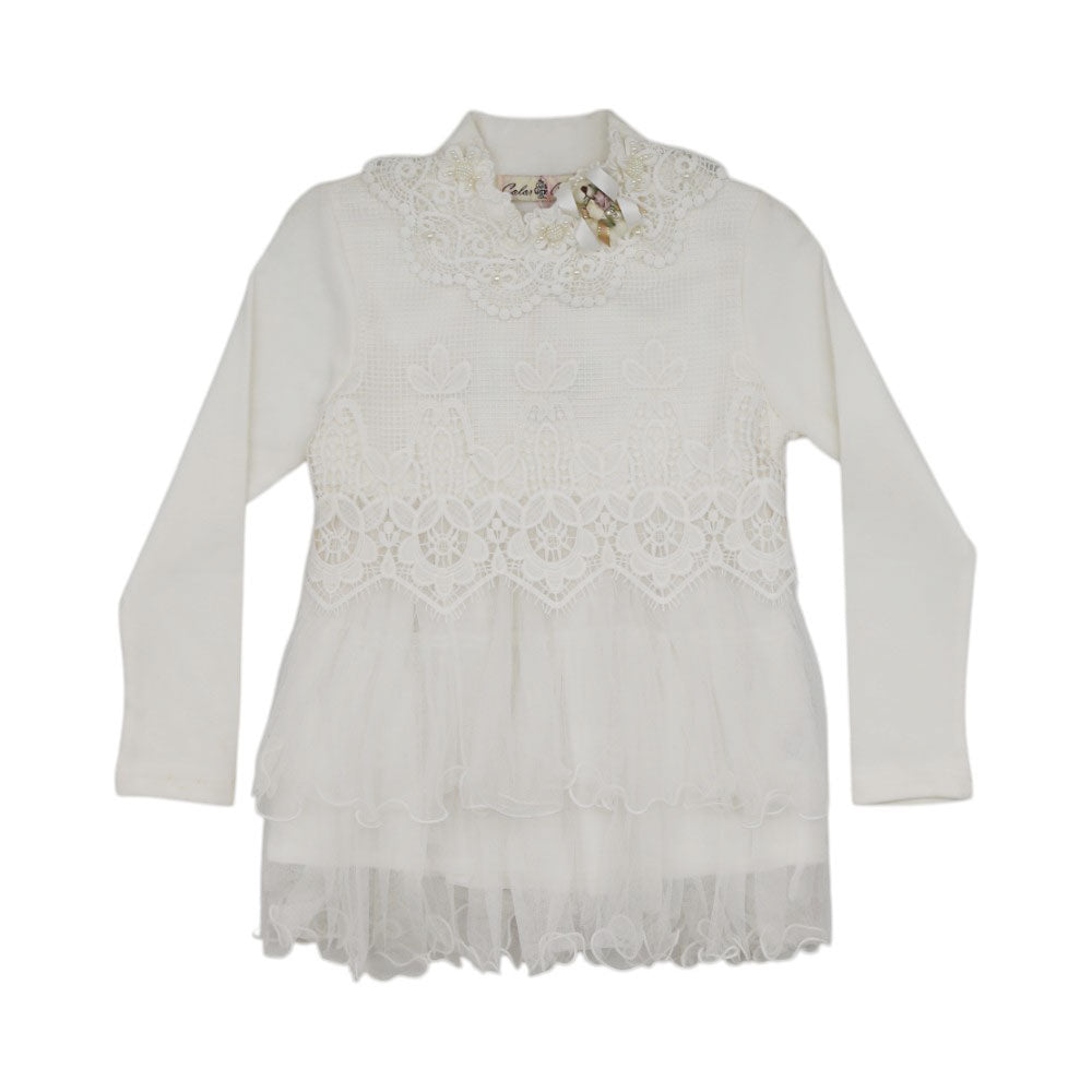 GIRLS L/S FANCY FROCK MDW-23 3-4 YEAR CHI 56039