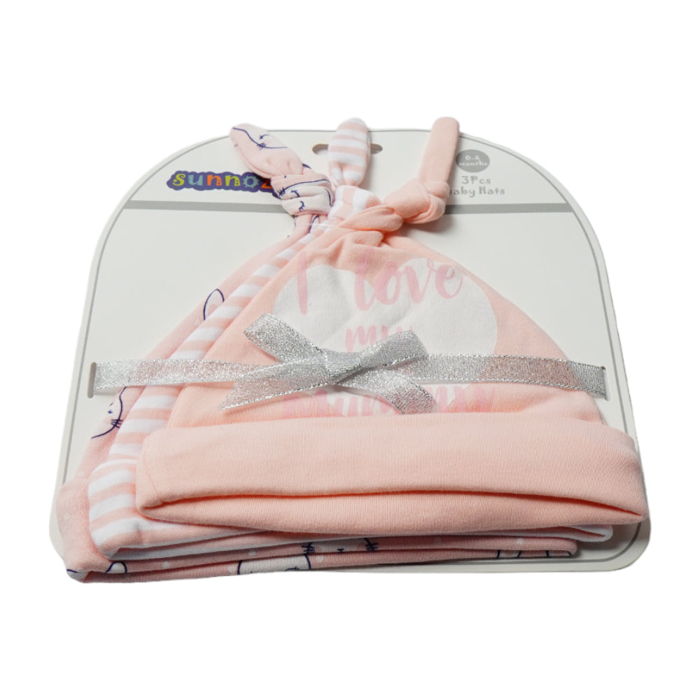 BABY COTTON CAP 3PC SET MDW 23 CHI BH346
