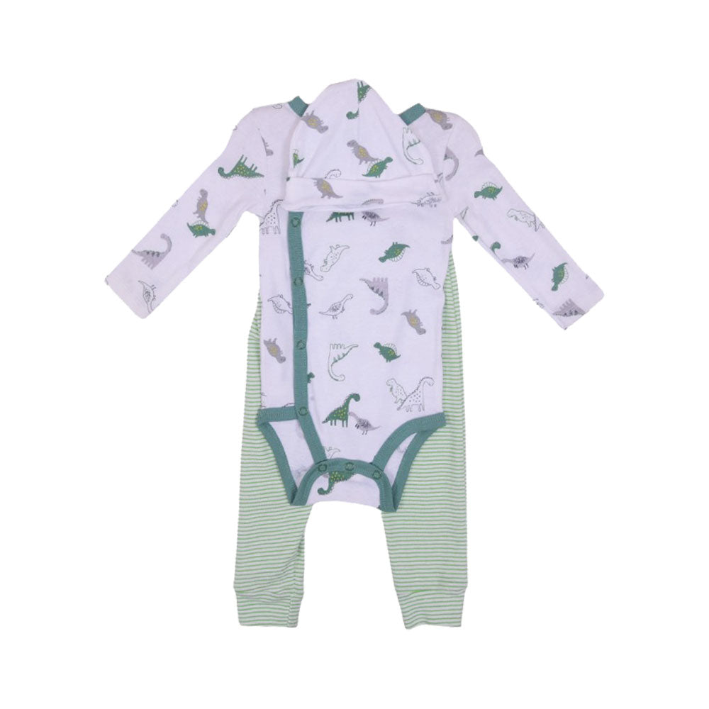 BOYS L/S 3PC PAJAMA SUIT MDW-23 6-9M CHI ST305