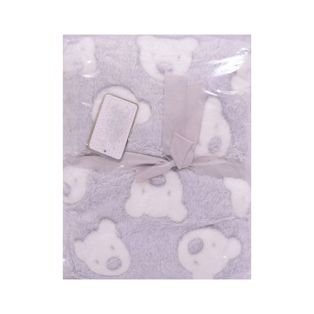 BABY FLEECE WRAPPING SHAWL MDW-23 CHI CLBL47-GREY