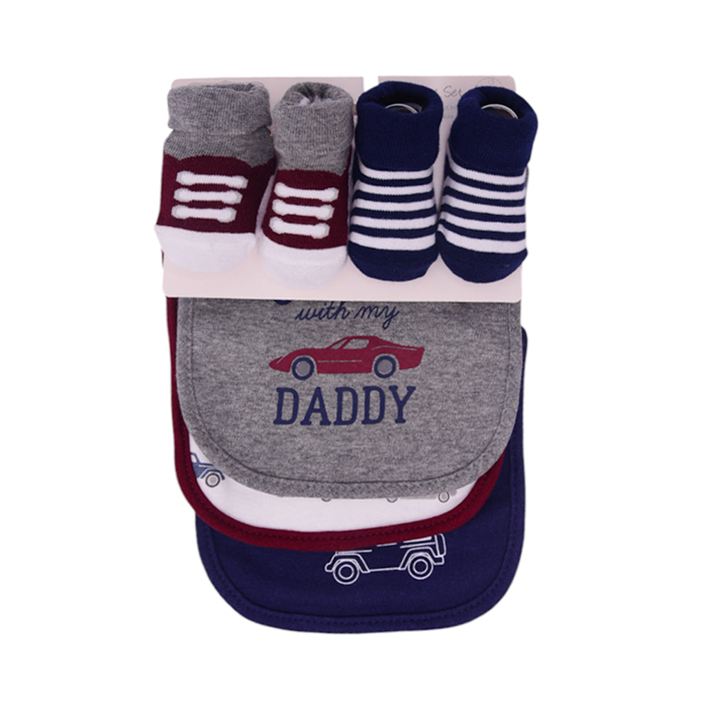 BABY BIB 3PC PACK WITH 2 PAIR BOOTIES MDW-23 CHI 19602