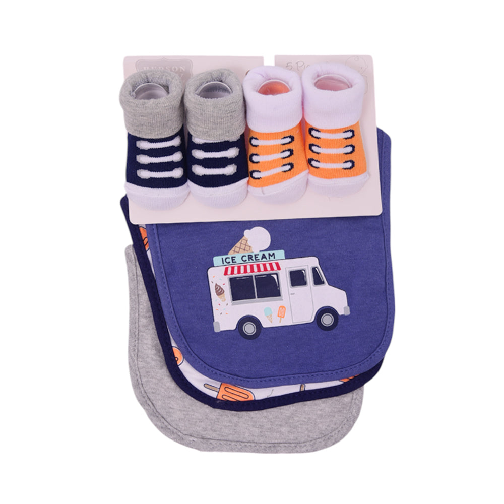 BABY BIB 3PC PACK WITH 2 PAIR BOOTIES MDW-23 CHI 17587