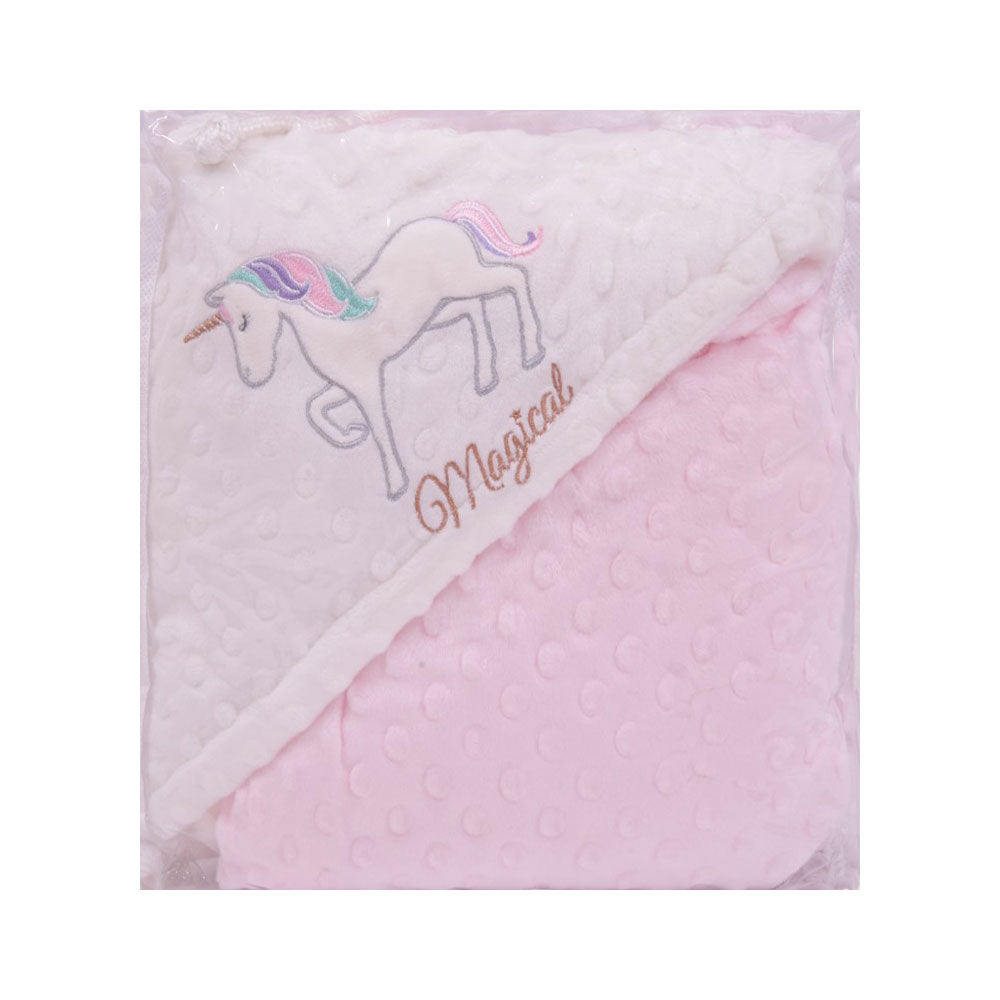BABY FLEECE WRAPPING SHAWL HOODED MDW-23 CHI MP51917