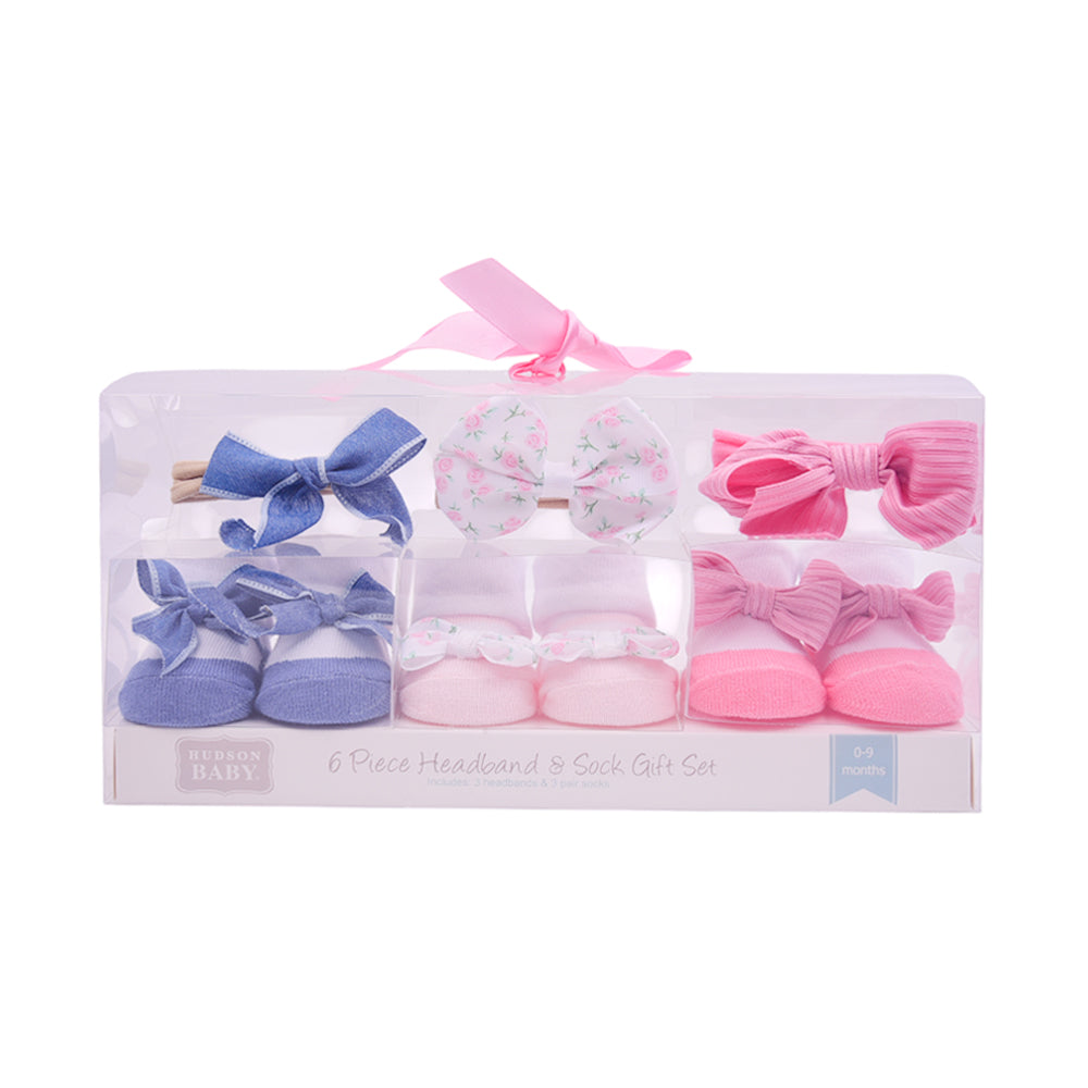BABY BOOTIES 3 PAIR WITH 3 HEAD BAND MDW-23 CHI 08014CH