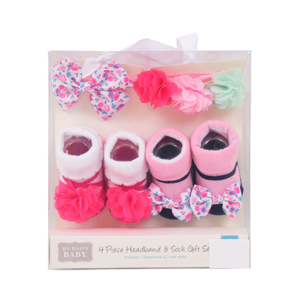 BABY BOOTIES 2 PAIR WITH 2 HEAD BANDS MDW-23 CHI 08006CH