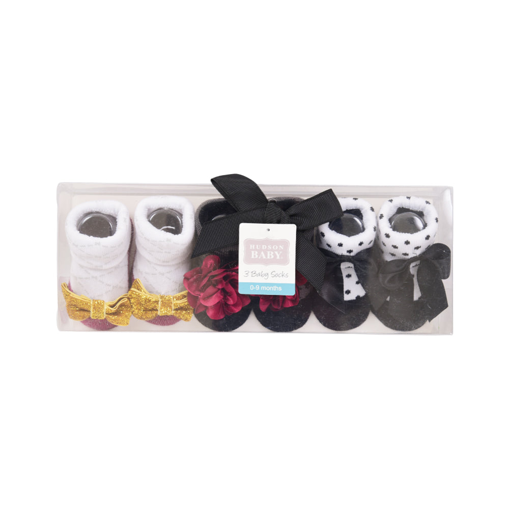 BABY BOOTIES 3 PAIR SET MDW-23 CHI 58263