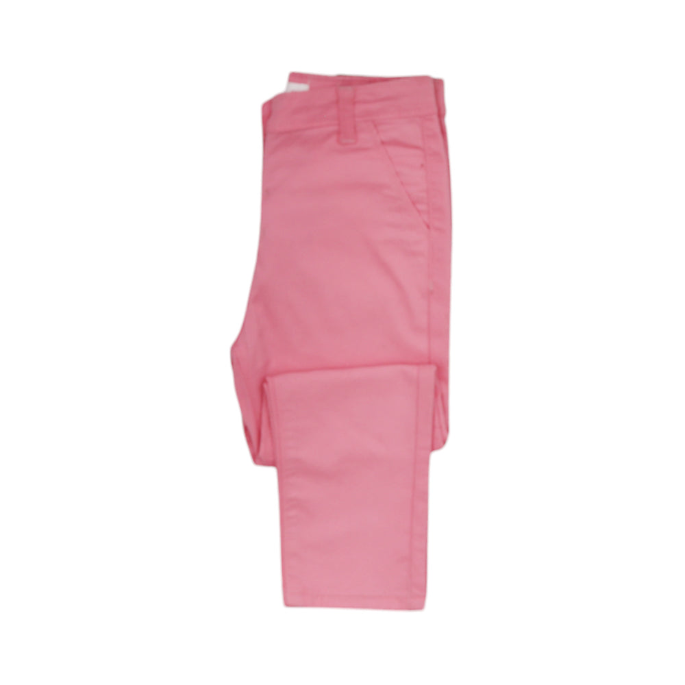 GIRLS CHINNO PANTS HOP & ROLL PINK MZW-23 3-4 YEAR JG501