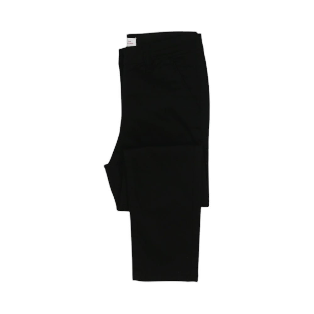 GIRLS CHINNO PANTS HOP & ROLL BLACK MZW-23 6-7 YEAR JG503