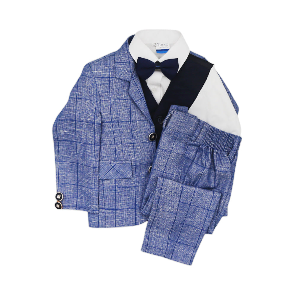 BOYS L/S 5PC PANT COAT SUIT MZW-23 18-24M 15029