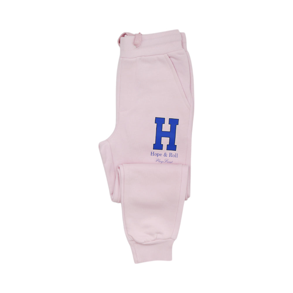 GIRLS TROUSER HOP & ROLL BABY PINK MZW-23 3-4 YEAR JG301