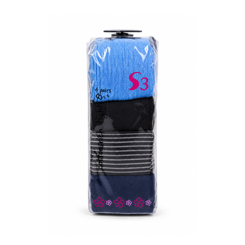 GIRLS COTTON RICH LEGGING 4PC PACK MDW-23 9-10 YEAR