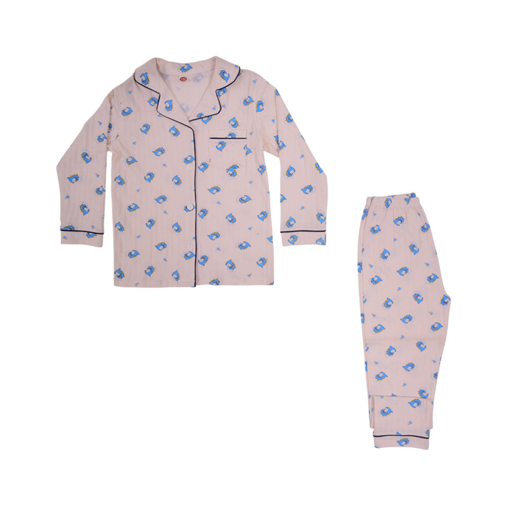 BOYS L/S 2PC SLEEPING SUIT MDW-23 7-8 YEAR 003