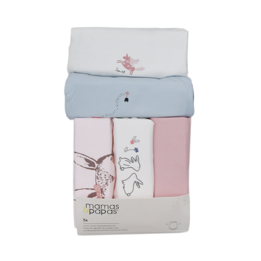 GIRLS L/S 5PC BODY SUIT M & P MDW-23 18-24M MP03
