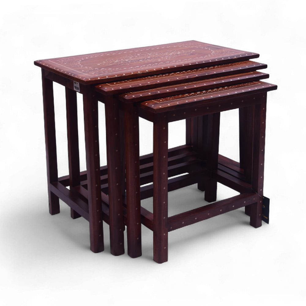 WOODEN TABLE SOLID 4PC SET-1