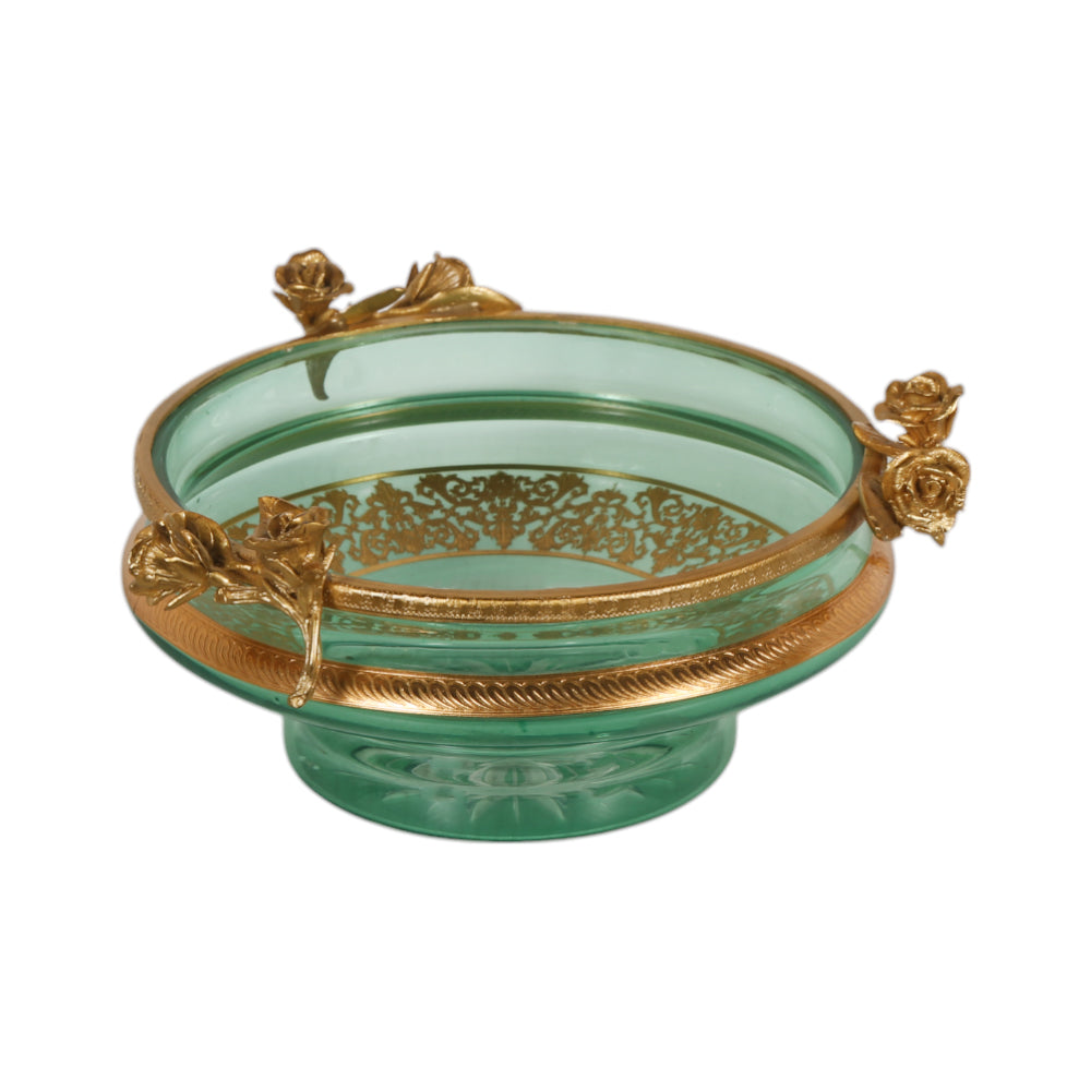 BOWL CRYSTAL BRASS IR E7-B33004-1 J306-588-2