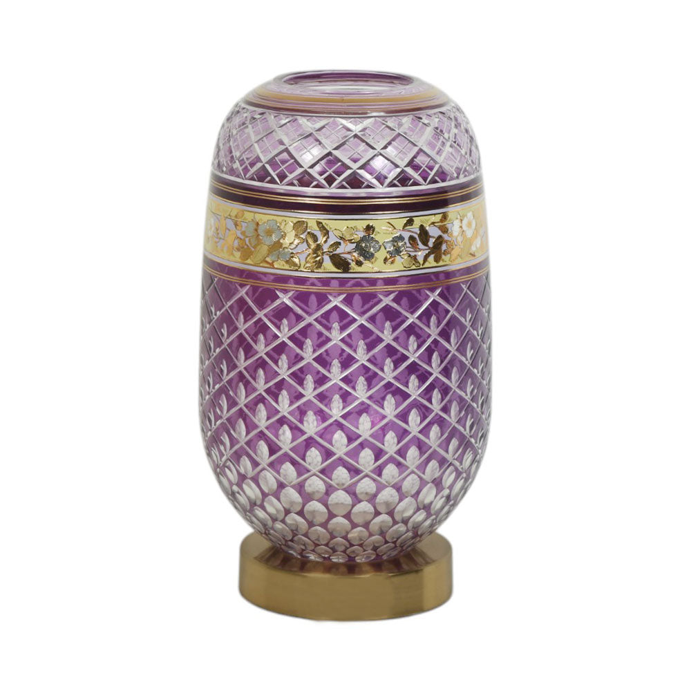 VASE CRYSTAL BRASS IR SA-M80426-1 JSC09-D12-4