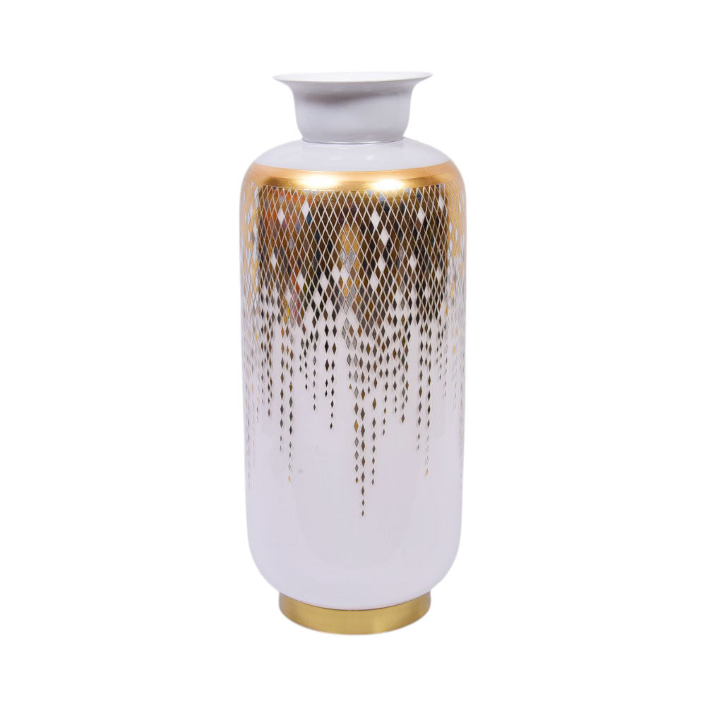 VASE CRYSTAL BRASS IR SA-M80546-1 JS1819-D24-5