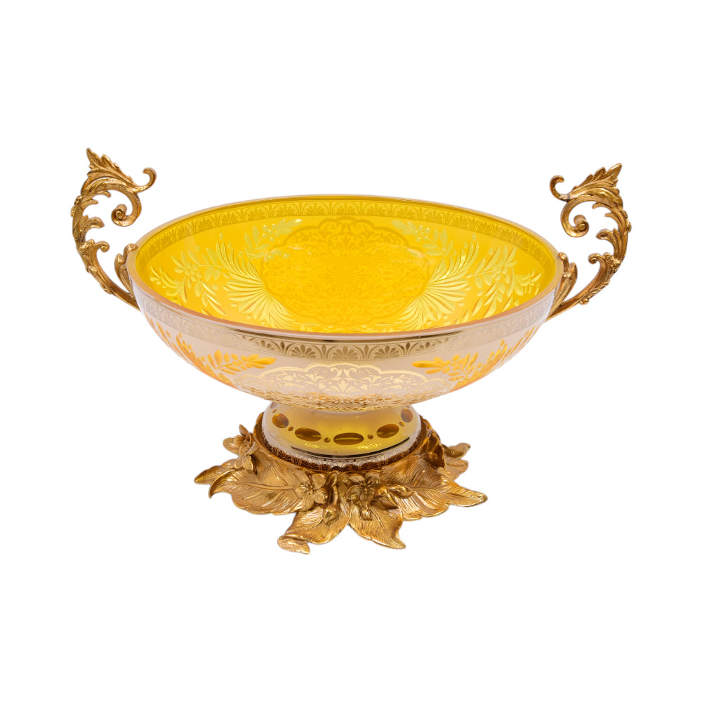 BOWL CRYSTAL BRASS IR TH-B86-3043 J303-2-H13/A25