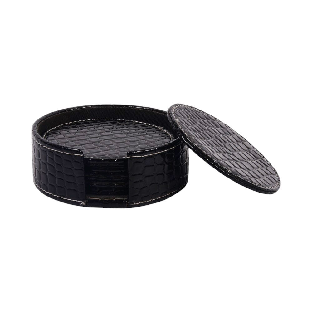 COSTER LEATHER ROUND