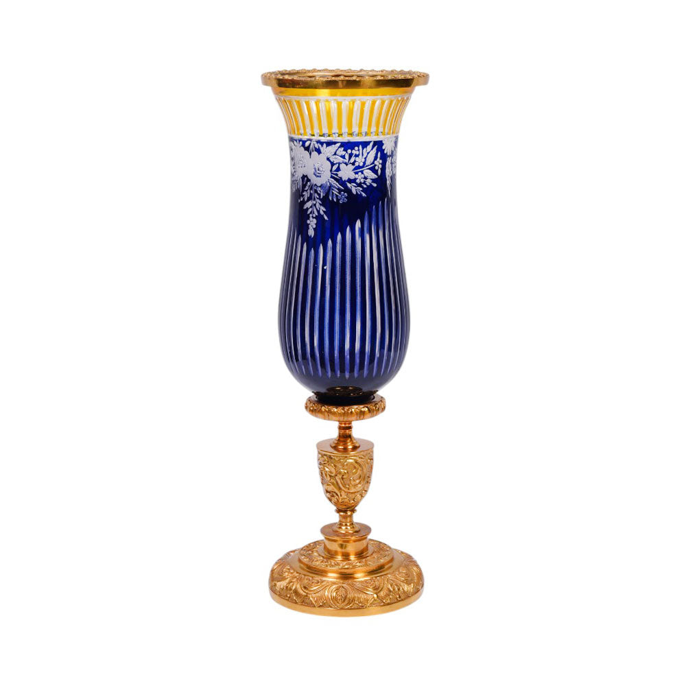 VASE CRYSTAL BRASS IR E7-R36-36002 JC209-712