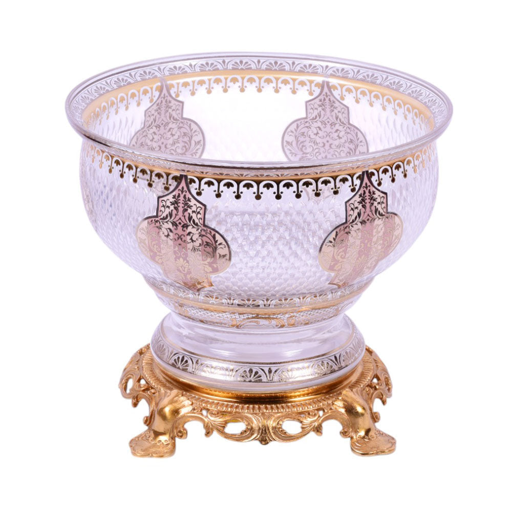 BOWL CRYSTAL BRASS IR E8-B3026-1 JSB02-20