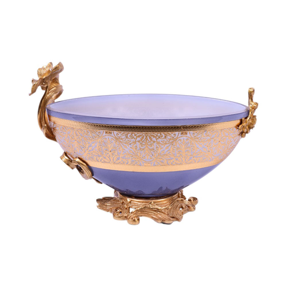 BOWL CRYSTAL BRASS IR E8-B3039-2 JS111-D14-5