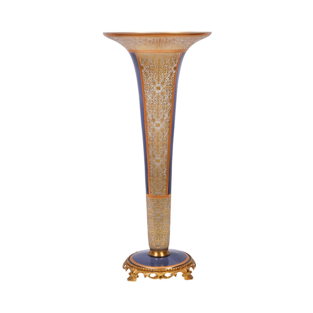 VASE CRYSTAL BRASS IR E8-V1146-1 JS111-D14-5