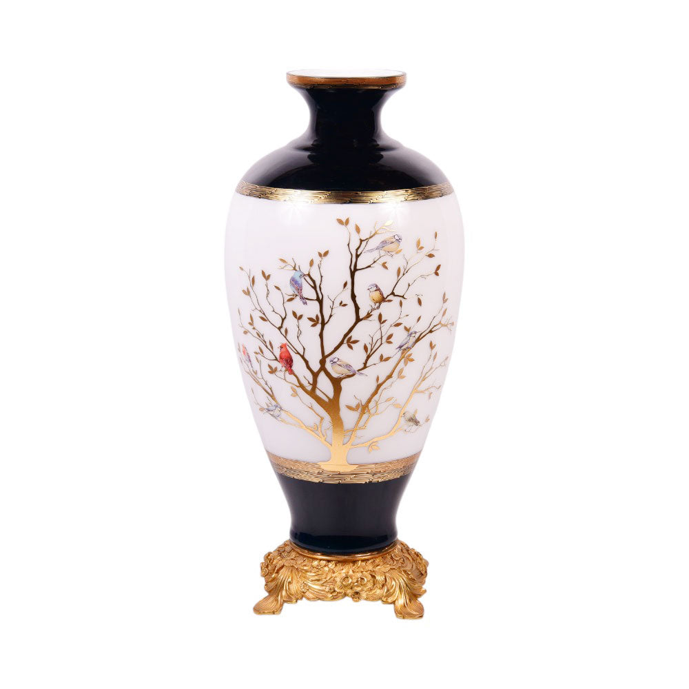 VASE CRYSTAL BRASS IR E8-V22035-5 JS1818-D25-5