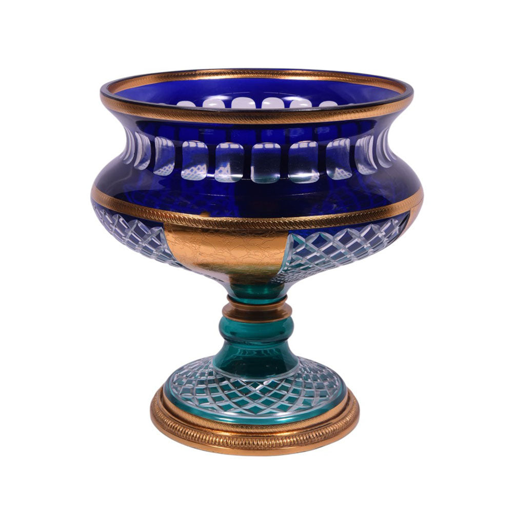 BOWL CRYSTAL BRASS IR E9-B23005-3 JSC24-713
