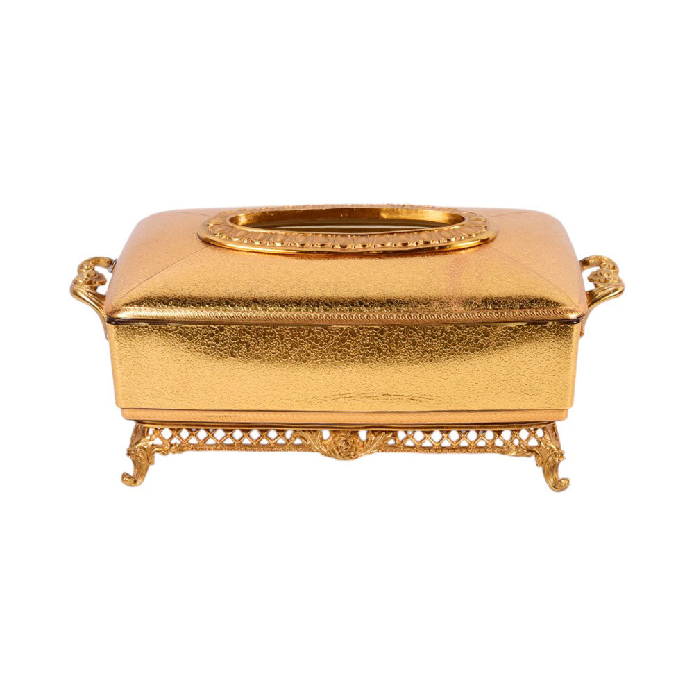 TISSUE BOX CRYSTAL BRASS IR H-C19-6018 JSLT035-A01
