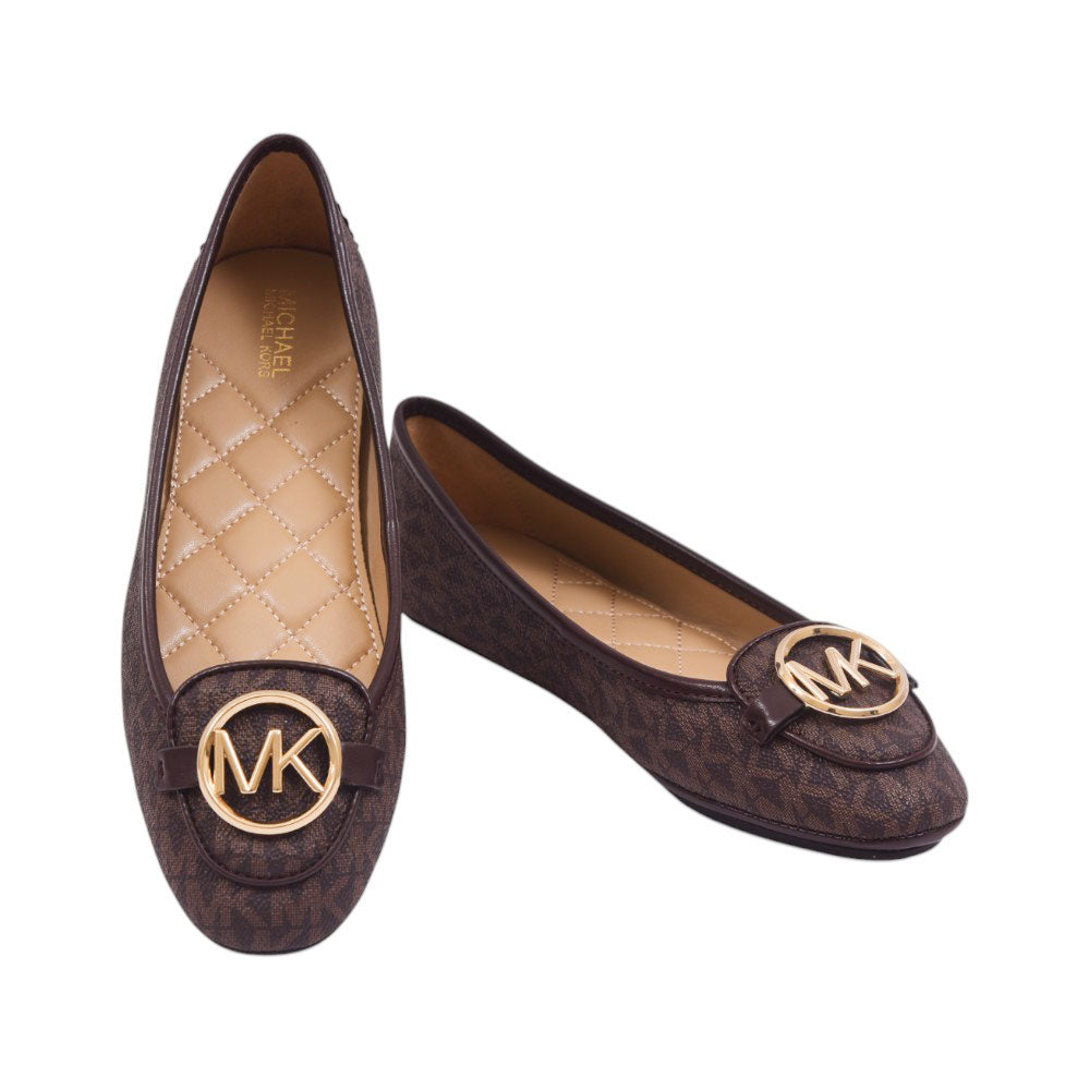 MK LILLIE MOC PUMPS 40R9L1FP3B BRN SIG 6.5 (IR)
