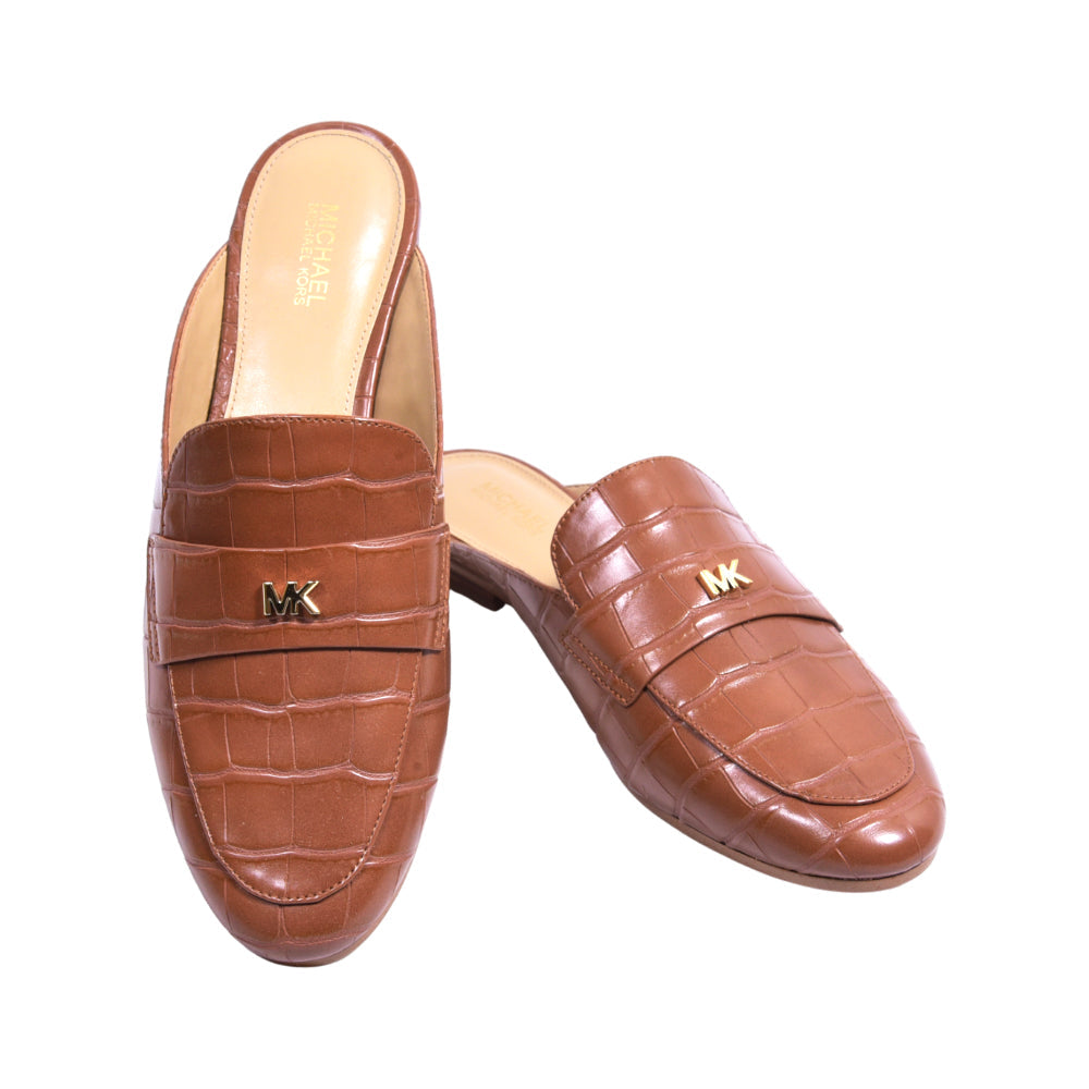 MK GEMMA MULE SHOES 49F3GMFP1E LUGGAGE 7 (IR)