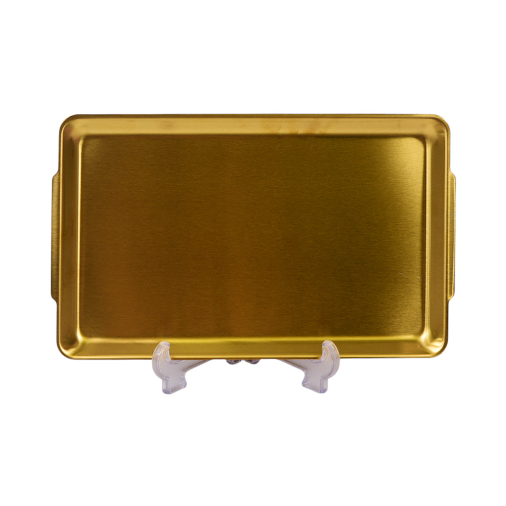 TRAY STEEL GOLDEN RECTANGULAR 6-17/8-8/19-8/1223