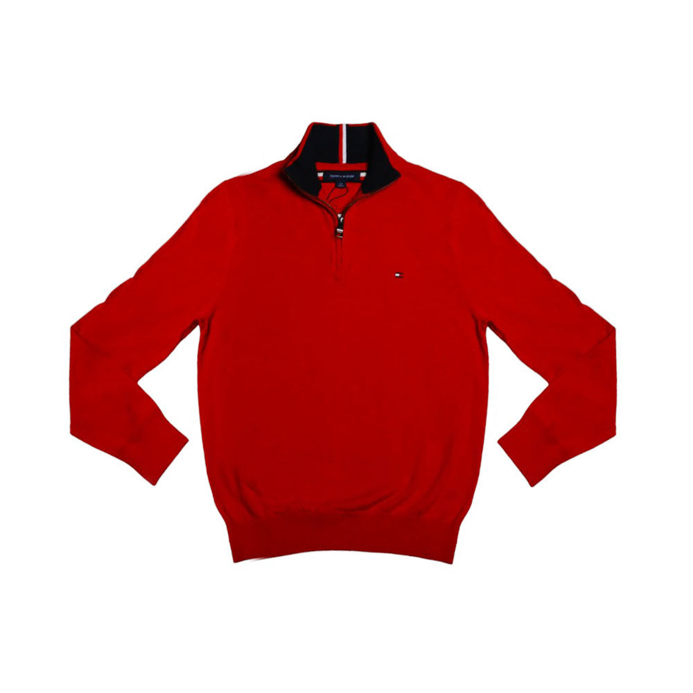 TH MEN L/S H.ZIPPER 78J6867-600 RED S (IR.W)