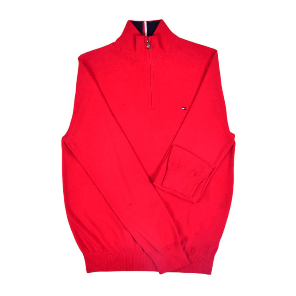 TH MEN L/S H.ZIPPER 78J6867-600 RED M (IR.W)
