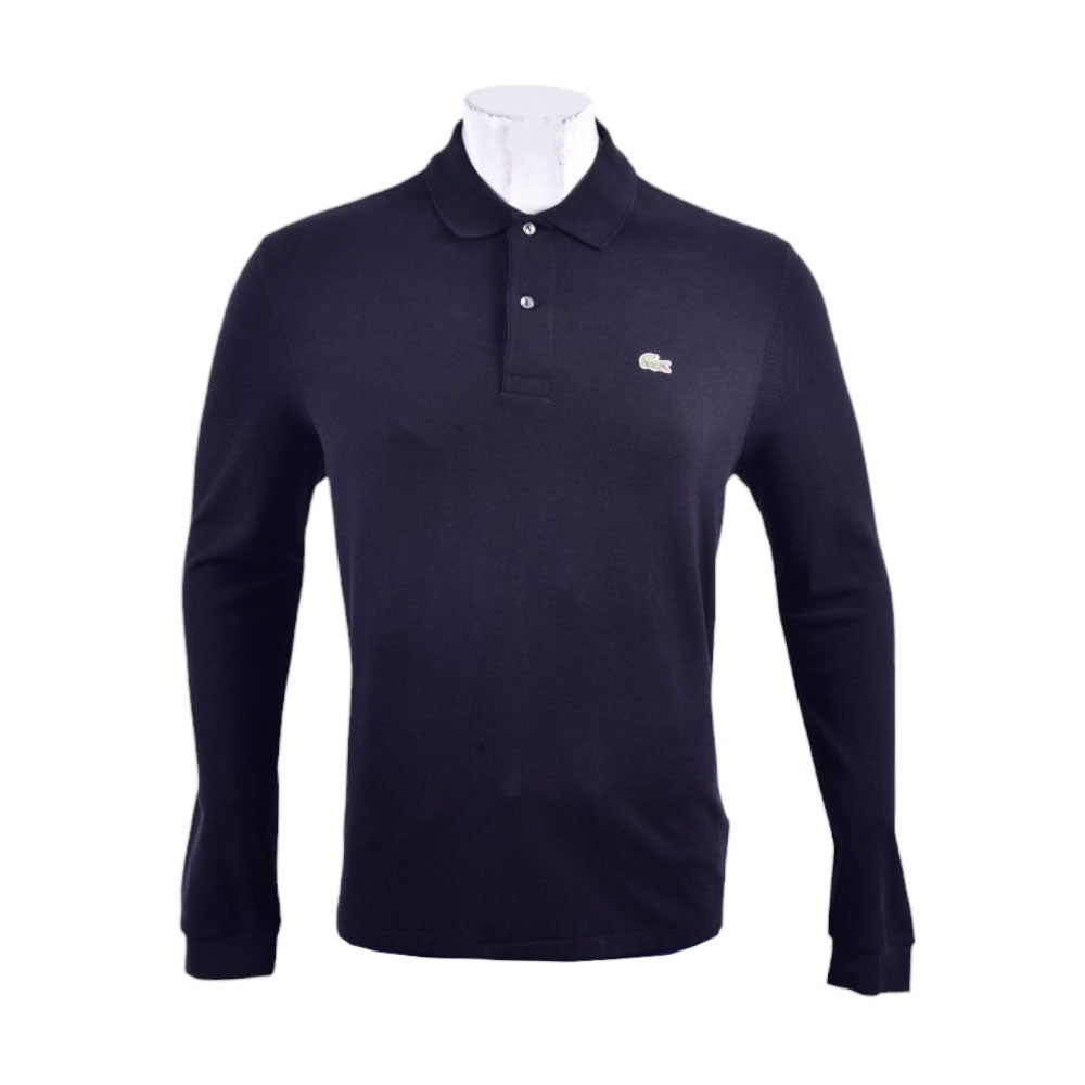 LAC MEN L/S POLO SHIRT L1312-031 BLK L (IR.S)