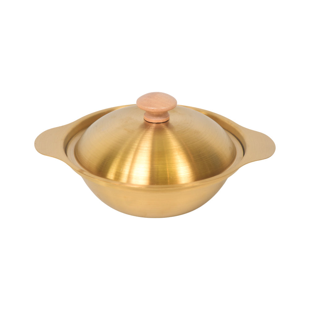 WOK GOLDEN SERVING 18CM 0857
